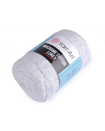 Fir de tricotat / croșetat Macrame Cotton lurex, 250 g | Mimib