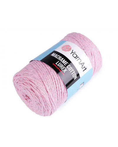 Fir de tricotat / croșetat Macrame Cotton lurex, 250 g | Mimib