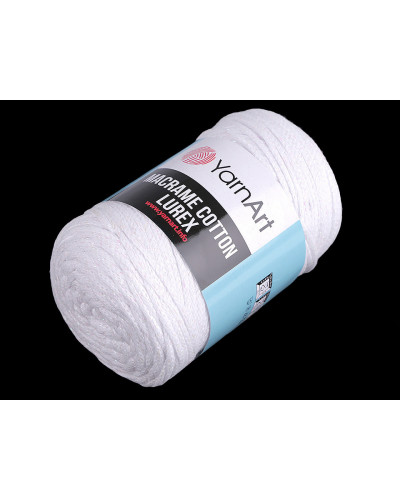 Fir de tricotat / croșetat Macrame Cotton lurex, 250 g | Mimib