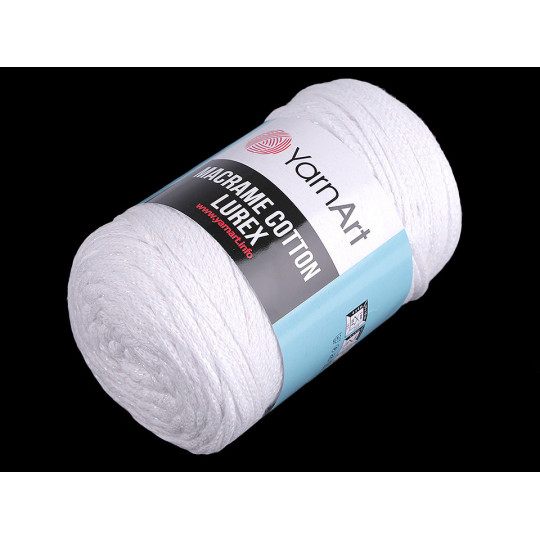 Fir de tricotat / croșetat Macrame Cotton lurex, 250 g | Mimib