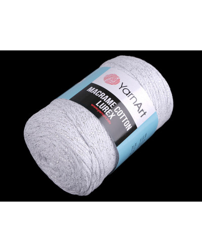 Fir de tricotat / croșetat Macrame Cotton lurex, 250 g | Mimib