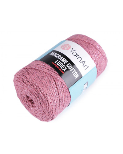 Fir de tricotat / croșetat Macrame Cotton lurex, 250 g | Mimib