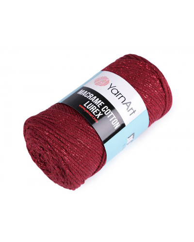 Fir de tricotat / croșetat Macrame Cotton lurex, 250 g | Mimib