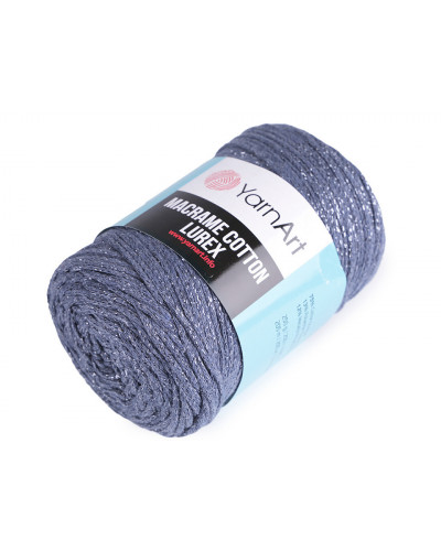 Fir de tricotat / croșetat Macrame Cotton lurex, 250 g | Mimib