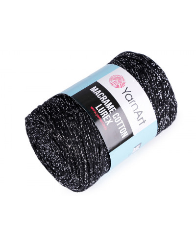 Fir de tricotat / croșetat Macrame Cotton lurex, 250 g | Mimib