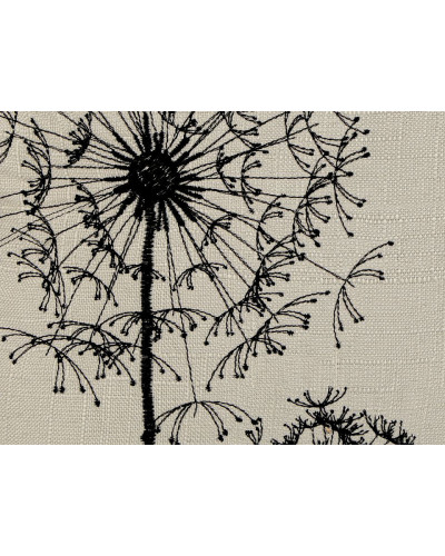 Față de pernă decorativă cu broderie, 43x43 cm | Mimib