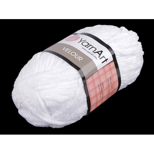 Fir de tricotat plușat Velour, 100 g | Mimib