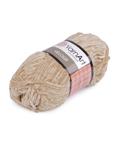 Fir de tricotat plușat Velour, 100 g | Mimib