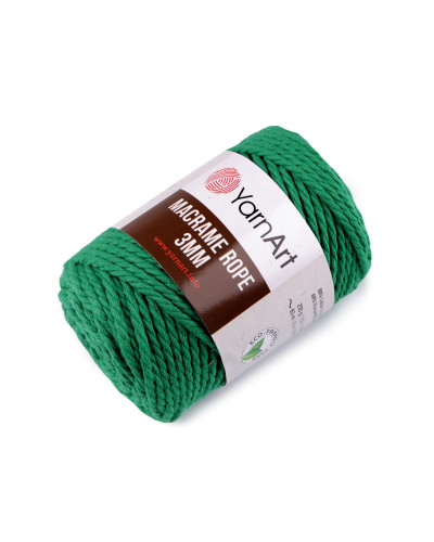 Fir de tricotat / croșetat Macrame Rope, 3 mm, 250 g | Mimib