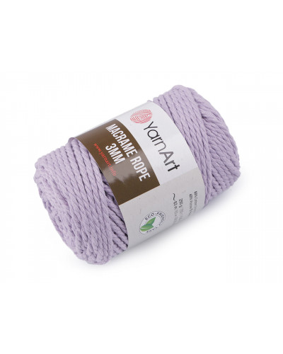 Fir de tricotat / croșetat Macrame Rope, 3 mm, 250 g | Mimib