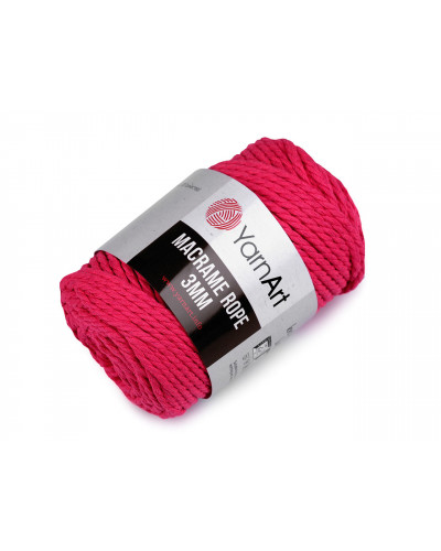 Fir de tricotat / croșetat Macrame Rope, 3 mm, 250 g | Mimib