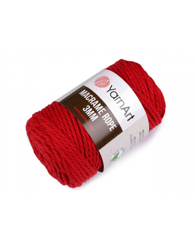 Fir de tricotat / croșetat Macrame Rope, 3 mm, 250 g | Mimib