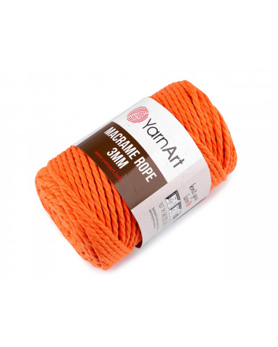 Fir de tricotat / croșetat Macrame Rope, 3 mm, 250 g | Mimib