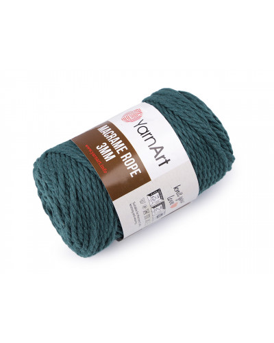 Fir de tricotat / croșetat Macrame Rope, 3 mm, 250 g | Mimib