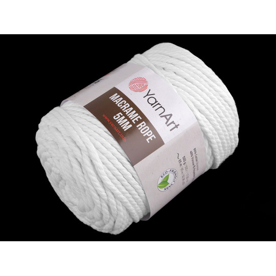 Fir de tricotat / croșetat Macrame Rope, 5 mm,  500 g | Mimib