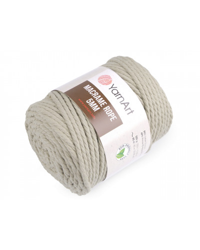 Fir de tricotat / croșetat Macrame Rope, 5 mm,  500 g | Mimib