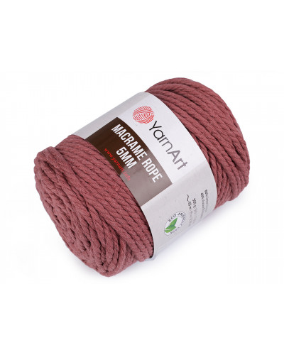 Fir de tricotat / croșetat Macrame Rope, 5 mm,  500 g | Mimib