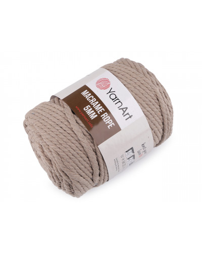 Fir de tricotat / croșetat Macrame Rope, 5 mm,  500 g | Mimib