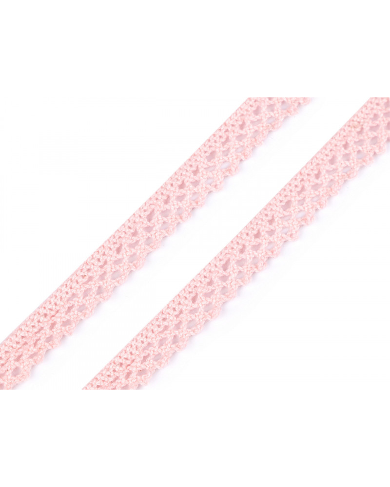 Dantelă bumbac croşetată, lățime 12 mm | Mimib
