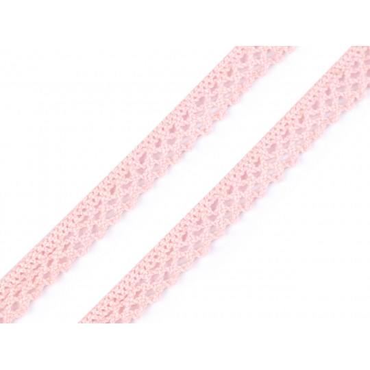 Dantelă bumbac croşetată, lățime 12 mm | Mimib