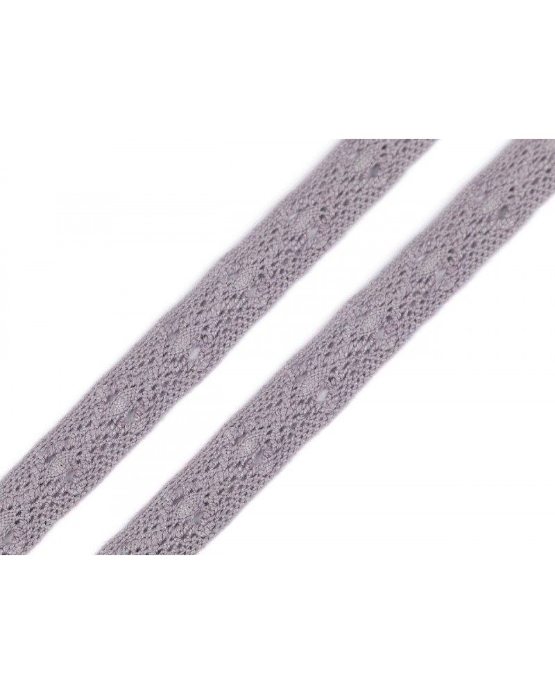 Dantelă bumbac croşetată, lățime 12 mm | Mimib Dantelă bumbac croşetată, lățime 12 mm | Mimib