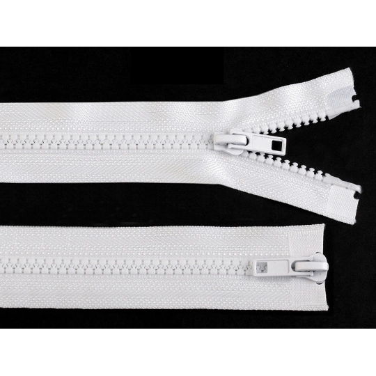 Fermoar plastic detașabil, două cursoare, lungime 65 cm | Mimib