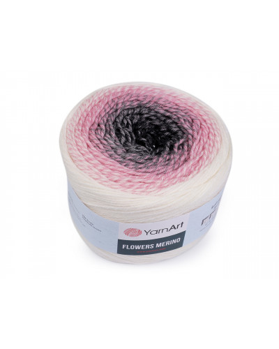 Fir de tricotat Flowers merino, 225 g | Mimib