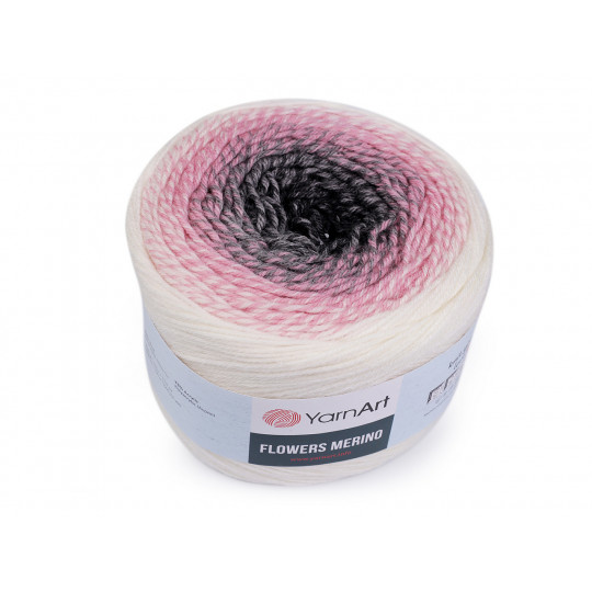 Fir de tricotat Flowers merino, 225 g | Mimib