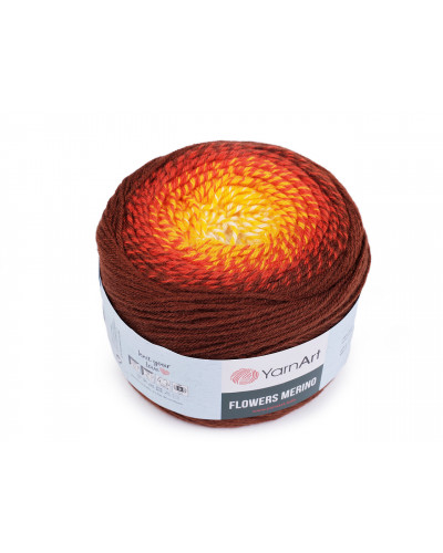 Fir de tricotat Flowers merino, 225 g | Mimib