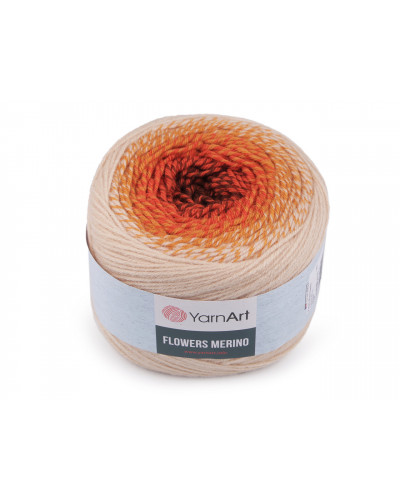 Fir de tricotat Flowers merino, 225 g | Mimib