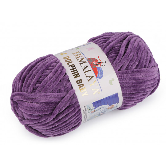 Fir de tricotat plușat Dolphin Baby 100 g | Mimib