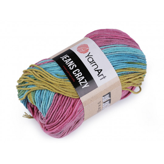 Fir de tricotat Jeans Crazy 50 g | Mimib