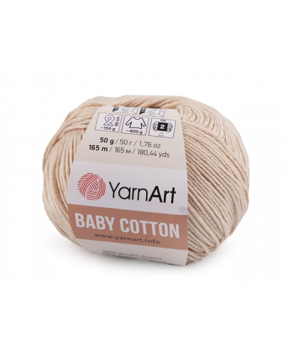 Fir de tricotat Baby Cotton, 50 g | Mimib