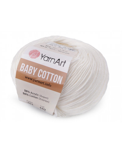 Fir de tricotat Baby Cotton, 50 g | Mimib