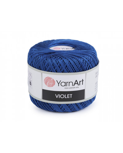 Fir de croșetat din bumbac Violet, 50 g | Mimib