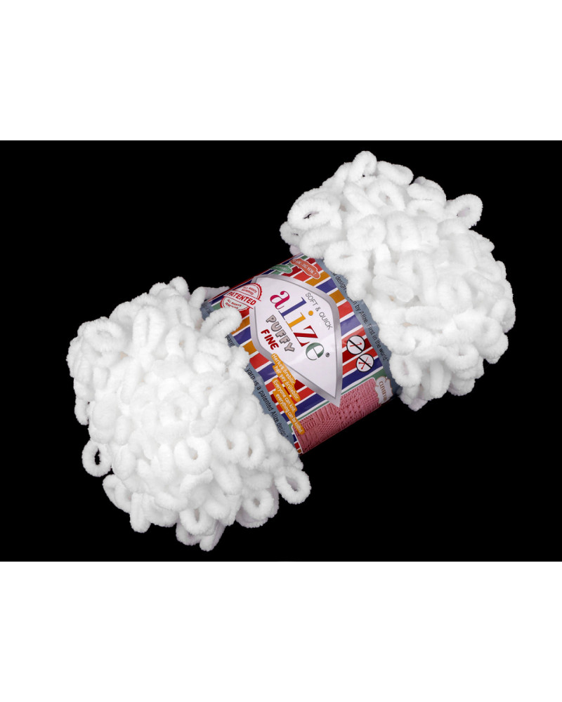 Fir de tricotat plușat Alize Puffy Fine, 100 g | Mimib