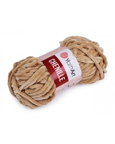 Fir de tricotat plușat Chenille, 100 g | Mimib