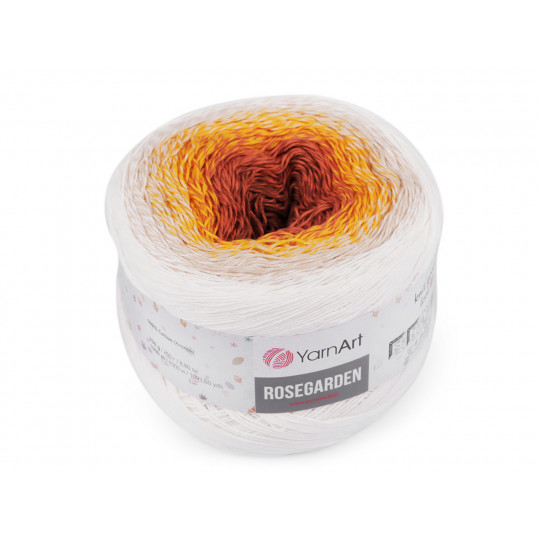 Fir de tricotat din bumbac Rosegarden, 250 g | Mimib