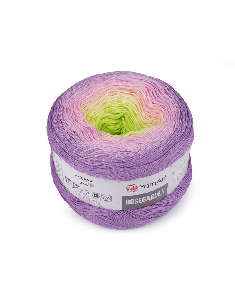 Fir de tricotat din bumbac Rosegarden, 250 g | Mimib Fir de tricotat din bumbac Rosegarden, 250 g | Mimib