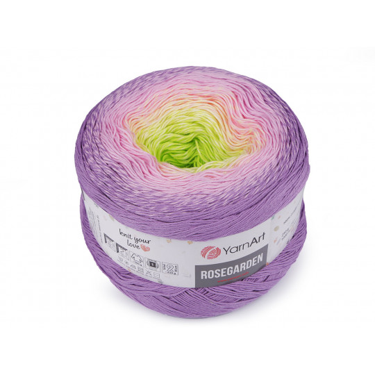 Fir de tricotat din bumbac Rosegarden, 250 g | Mimib