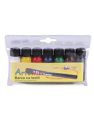 Set 7 culori pentru materiale textile Art e Miss, fluorescente | Mimib