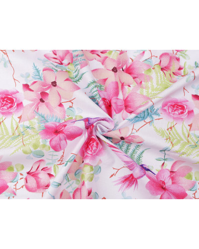 Bumbac imprimat cu motiv floral | Mimib