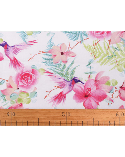 Bumbac imprimat cu motiv floral | Mimib