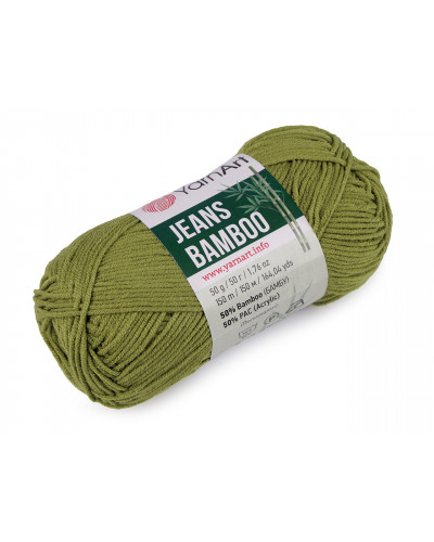 Fire de tricotat Jeans Bamboo 50 g | Mimib