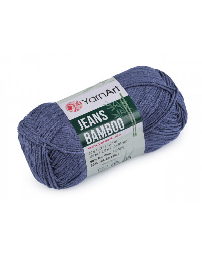 Fire de tricotat Jeans Bamboo 50 g | Mimib