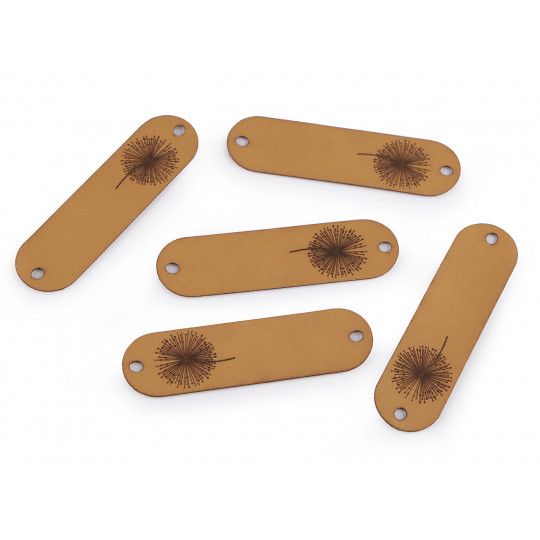 Aplicatie / eticheta din piele ecologica - papadie | Mimib