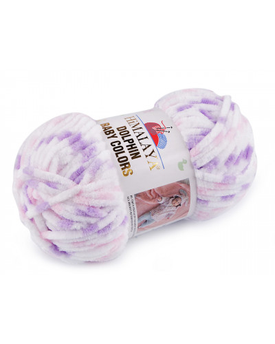 Fir de tricotat plușat Dolphin Baby Colors 100 g | Mimib