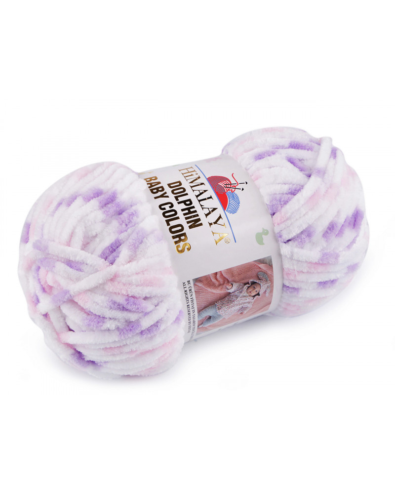 Fir de tricotat plușat Dolphin Baby Colors 100 g | Mimib