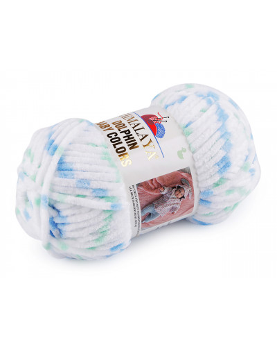 Fir de tricotat plușat Dolphin Baby Colors 100 g | Mimib