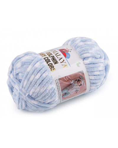 Fir de tricotat plușat Dolphin Baby Colors 100 g | Mimib